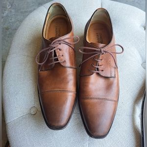 JOHNSTON & MURPHY brown sheepskin shoes